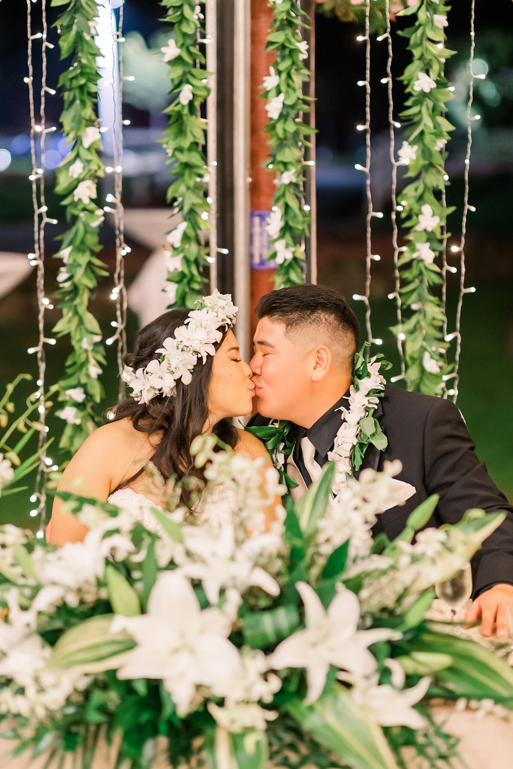 Hawaiian Inspired Wedding details at Langdon Farms Golf Club