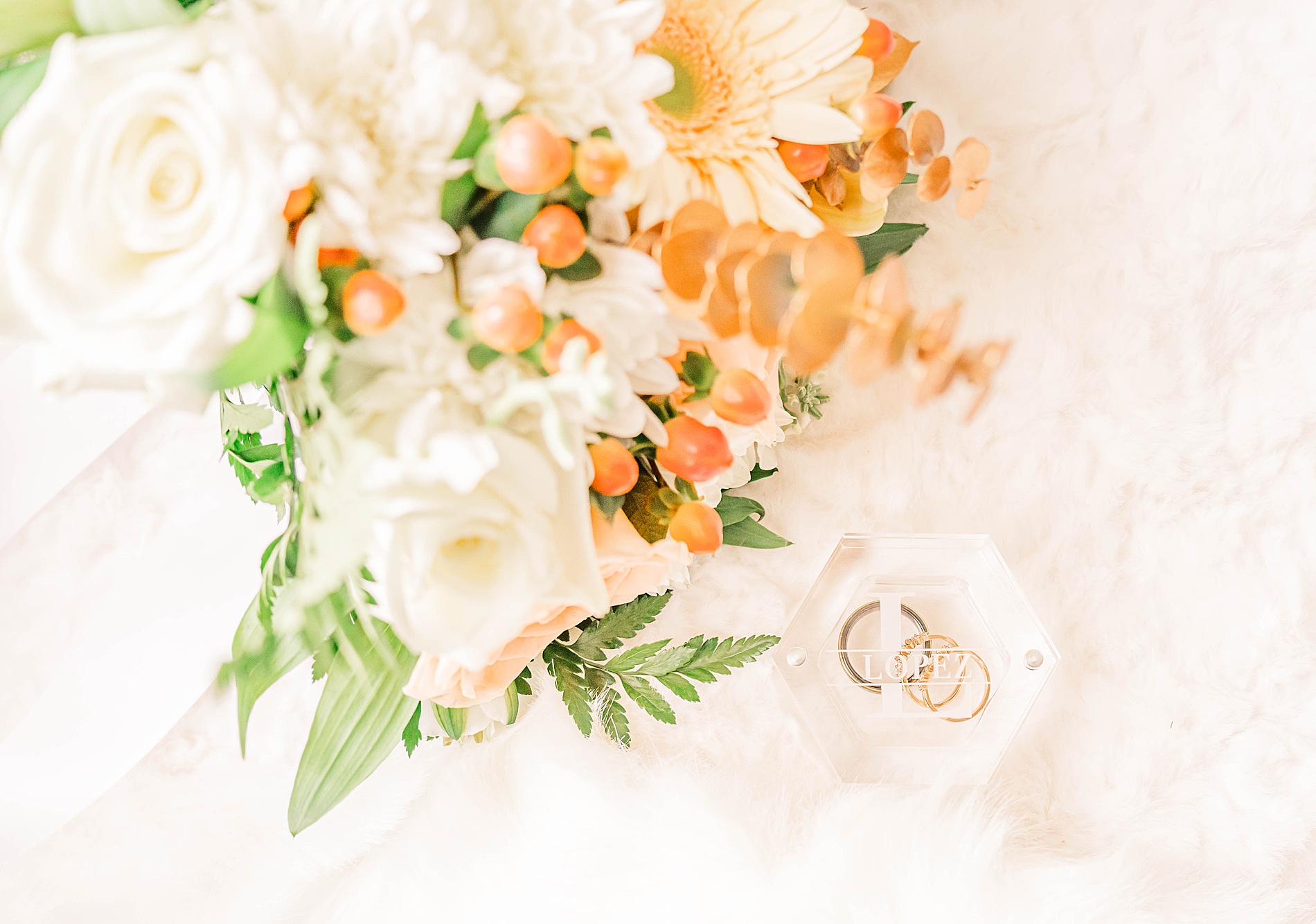 light and soft colored wedding florals
